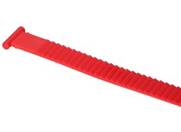 Upínací pásek pro nosič kol na tažné zařízení, délka 27cm, červený - náhradní díl