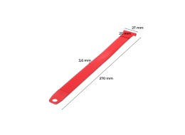 Upínací pásek pro nosič kol na tažné zařízení, délka 27cm, červený - náhradní díl