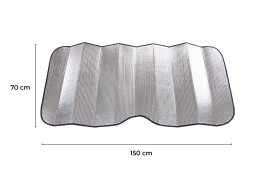 Sluneční clona na přední okno auta CAR SUNSHADE PRO 6, 150 x 70 cm