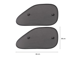 Sluneční clona s přísavkou na boční okno auta CAR SUNSHADE SET 9, 65 x 38 cm, 2ks
