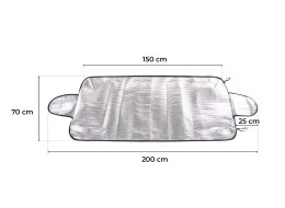 Clona proti námraze, sněhu a slunci CAR SNOW COVER 1, 200 x 70 cm
