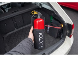 Držák 1kg hasicího přístroje do auta na suchý zip CAR FIRE 1