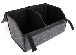 Organizér do kufru auta CAR COMPACT ELEGANT L, 2 přihrádky, skládací, s víkem