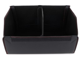Organizér do kufru auta CAR COMPACT LEATHER L, 2 přihrádky, skládací, s víkem