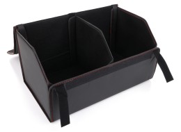 Organizér do kufru auta CAR COMPACT LEATHER L, 2 přihrádky, skládací, s víkem
