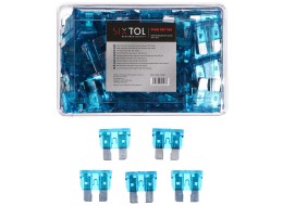 Sada nožových automobilových pojistek MECHANIC FUSE SET 15A, 100ks