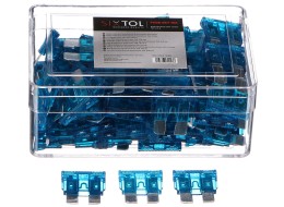 Sada nožových automobilových pojistek MECHANIC FUSE SET 15A, 100ks