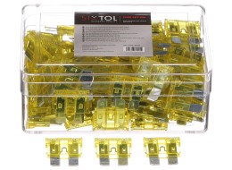 Sada nožových automobilových pojistek MECHANIC FUSE SET 20A, 100ks
