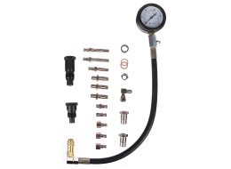 Sada pro testování tlaku válce naftových motorů MECHANIC ENGINE TESTER 21, 0-70bar, 21ks