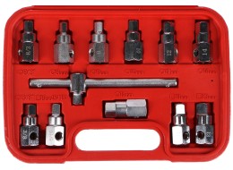 Sada na vypouštění oleje MECHANIC OIL DRAIN SET 12, Hex + čtyřhran, 12ks