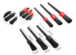 Sada precizních štětců pro čištění auta CAR DETAILING BRUSH 6, 6ks