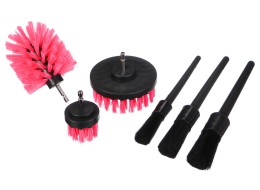 Multifunkční sada nástrojů pro čištění a mytí auta CAR DETAILING PINK 9, 9ks