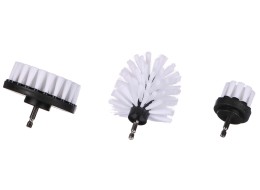 Sada kartáčů na vrtačku pro čištění auta CAR DETAILING DRILL BRUSH 3 SOFT, 3ks