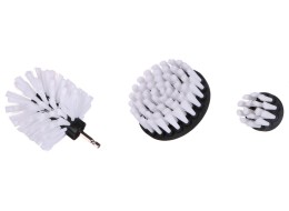 Sada kartáčů na vrtačku pro čištění auta CAR DETAILING DRILL BRUSH 3 SOFT, 3ks