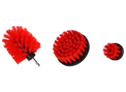Sada kartáčů na vrtačku pro čištění auta CAR DETAILING DRILL BRUSH 3 MEDIUM, 3ks