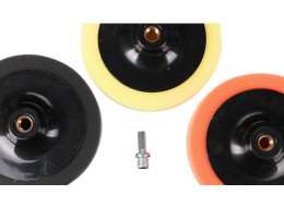Sada leštících polštářků/houbiček s unašečem pro čištění auta CAR DETAILING PAD 3, 3ks