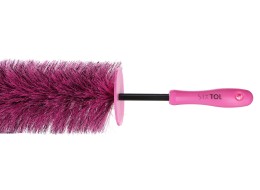 Kartáč na čištění ráfků kol auta CAR DETAILING TIRE BRUSH PINK