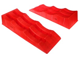 Nájezdové rampy pro auto MECHANIC CAR RAMP 5T, 2ks, červená