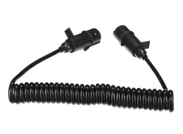 Propojovací spirálový kabel 7pin typ N TRAILER CABLE 11, plastová zástrčka, 24V, 3,5m