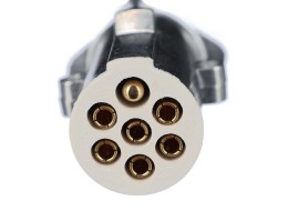 Propojovací spirálový kabel 7pin typ S TRAILER CABLE 12, kovová zástrčka, 24V, 3,5m