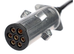 Propojovací spirálový kabel 7pin typ N TRAILER CABLE 13, kovová zástrčka, 24V, 3,5m