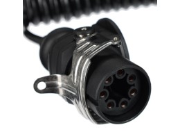 Propojovací spirálový EBS kabel 7pin TRAILER CABLE 14, 24V, 3,5m