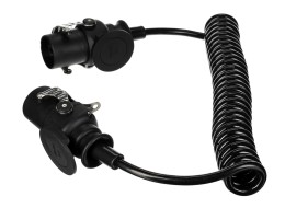 Propojovací spirálový EBS kabel 7pin TRAILER CABLE 14, 24V, 3,5m