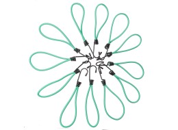 Sada upínacích gum s kovovým hákem CARGO CORD SET 1, 21cm, 12ks