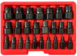 Sada vytahováků poškozených šroubů a matic MECHANIC NUT REMOVER 2, 25 ks