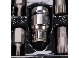 Sada torx bitů v kovovém pouzdře MECHANIC TORX SET 1, 40 ks