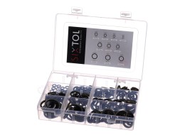 Sada těsnicích kroužků z NBR a oceli MECHANIC RING SET 3, M6–M24, 180 ks