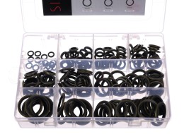 Sada těsnicích kroužků z NBR a oceli MECHANIC RING SET 3, M6–M24, 180 ks