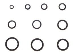 Sada těsnicích kroužků z NBR a oceli MECHANIC RING SET 3, M6–M24, 180 ks
