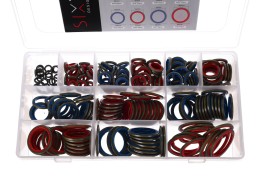 Sada hydraulických těsnění s gumovým límcem MECHANIC RING SET 4, 245 ks