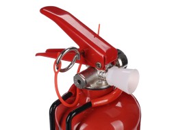 Práškový hasicí přístroj FIRE STOP 1 kg, ABC, celokovový, včetně kovového držáku