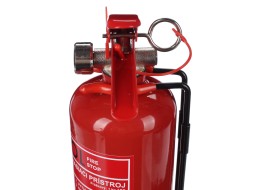 Práškový hasicí přístroj FIRE STOP 1 kg, ABC, celokovový, včetně kovového držáku