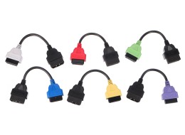 Kompletní sada OBD-II redukcí FiatECUScan pro osobní auta MECHANIC CABLE SET 3, 6ks