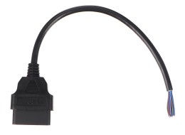 OBD-II prodlužovací kabel samice s 16 piny ukončený 30cm kabely MECHANIC CABLE 27