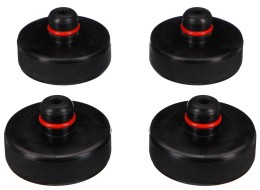 Sada gumových podložek pro hever JACK PAD SET 4T pro vozy Tesla, stopka 24mm, 4ks