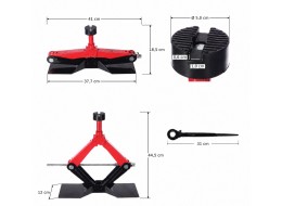 Nůžkový zvedák s ráčnou SX SCISSOR JACK HIGH LIFT 1,5T