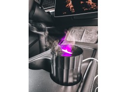 Aroma difuzer Car Flame do auta černý 100ml, USB-C, do držáku na pití