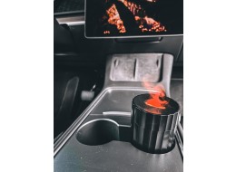 Aroma difuzer Car Flame do auta černý 100ml, USB-C, do držáku na pití