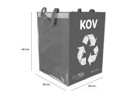 Taška na tříděný odpad SORT EASY METAL, 30x30x40cm, 36l