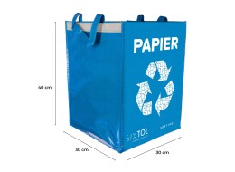 Taška na tříděný odpad SORT EASY PAPIER, 30x30x40cm, 36l