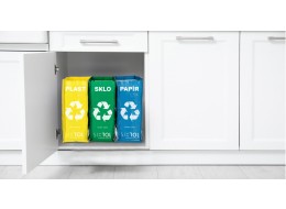Tašky na tříděný odpad SORT EASY 3 SLIM, 18x30x40 cm, 3 x 22 l, 3 ks