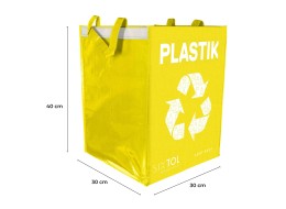 Taška na tříděný odpad SORT EASY PLASTIK DE, 30x30x40cm, 36l