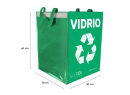 Taška na tříděný odpad SORT EASY VIDRIO ES, 30x30x40cm, 36l