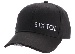 Kšiltovka s LED světlem B-CAP 25lm, nabíjecí, USB, univerzální velikost, černá