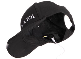 Kšiltovka s LED světlem B-CAP 25lm, nabíjecí, USB, univerzální velikost, černá
