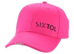 Kšiltovka s LED světlem B-CAP 25lm, nabíjecí, USB, univerzální velikost, růžová